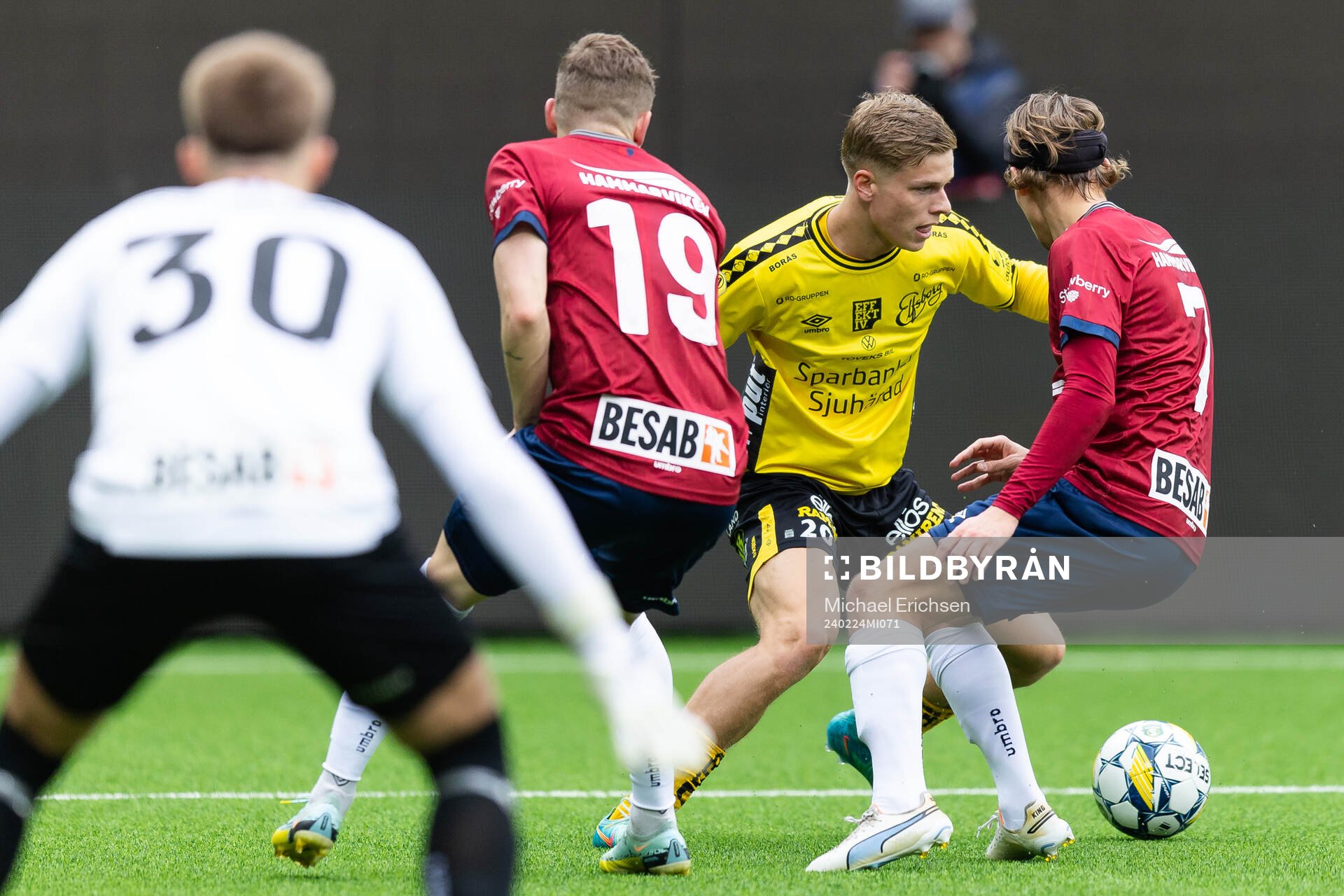 Elfsborgs Gottfrid Rapp mot Örgrytes Anton Andreasson och