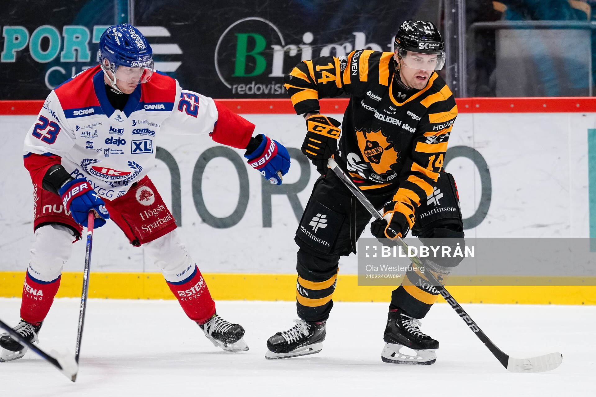 Oskarshamns Gustaf Westlund och Skellefteås Andreas Johnson