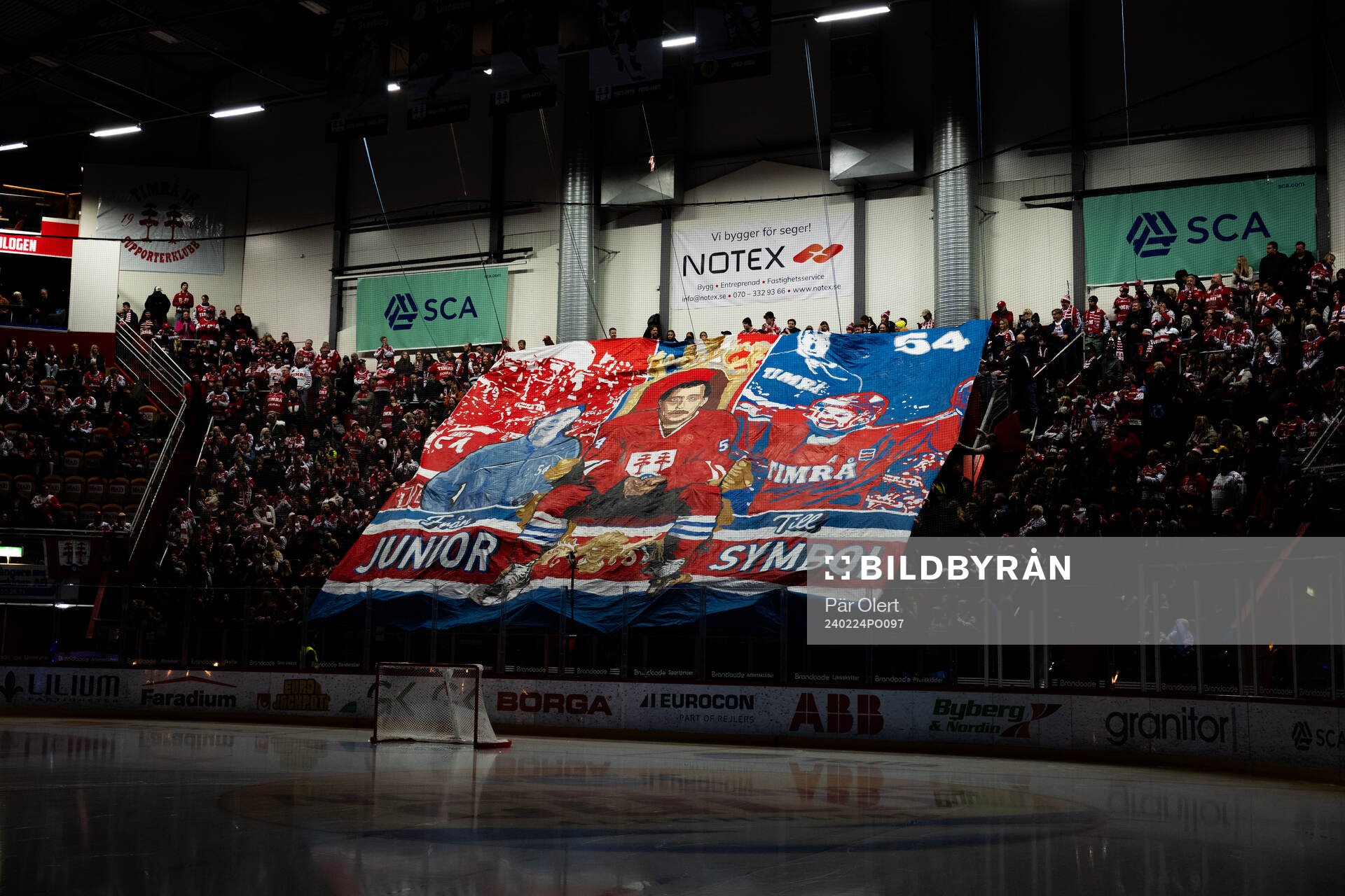 Timråklacken med tifo