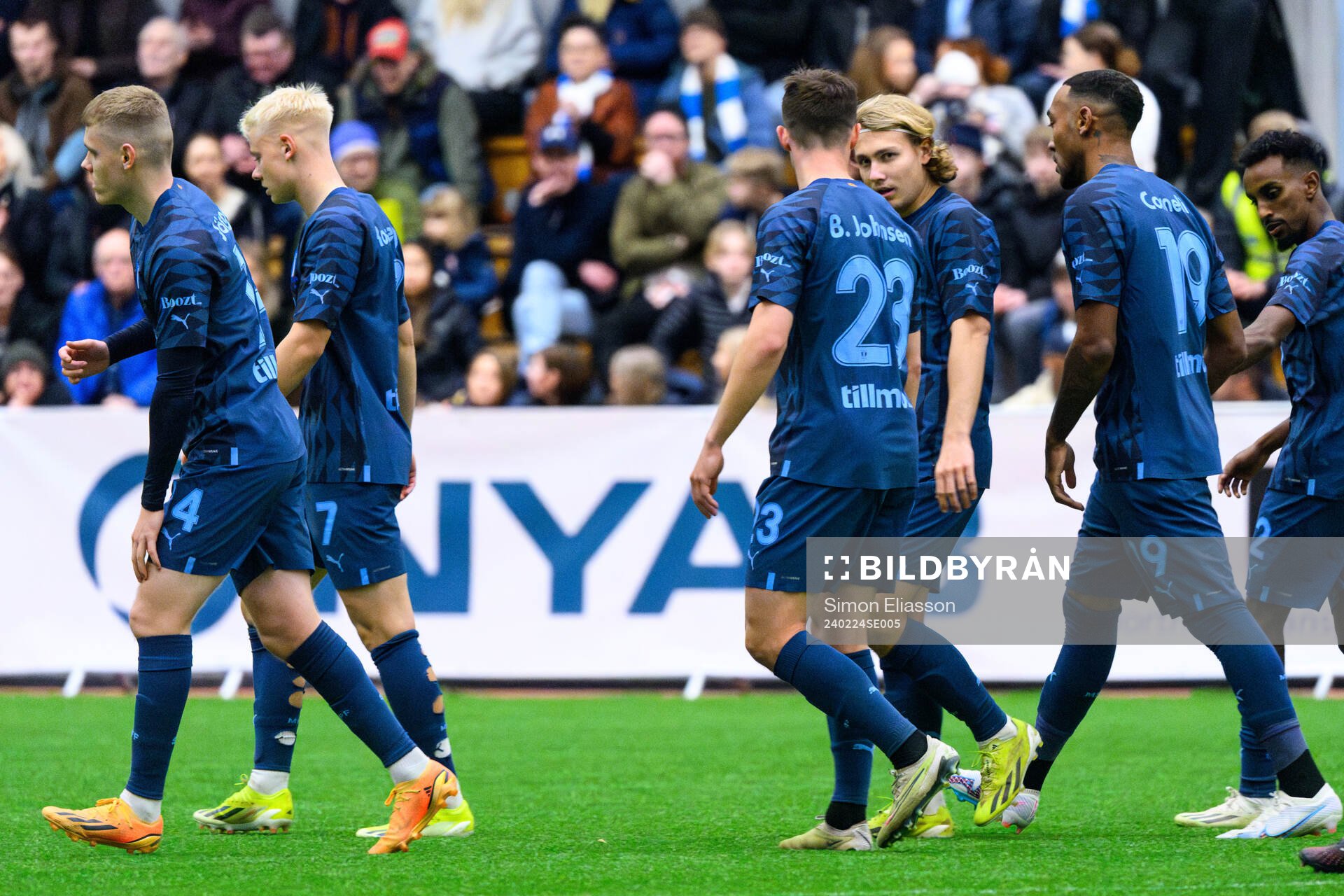 Malmö FFs Lasse Berg Johnsen och Sebastian Nanasi