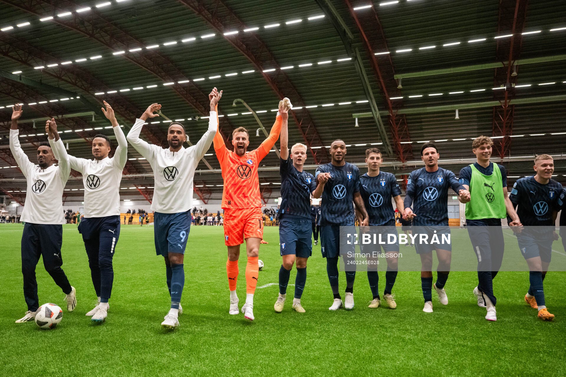 Malmö FFs spelare jublar