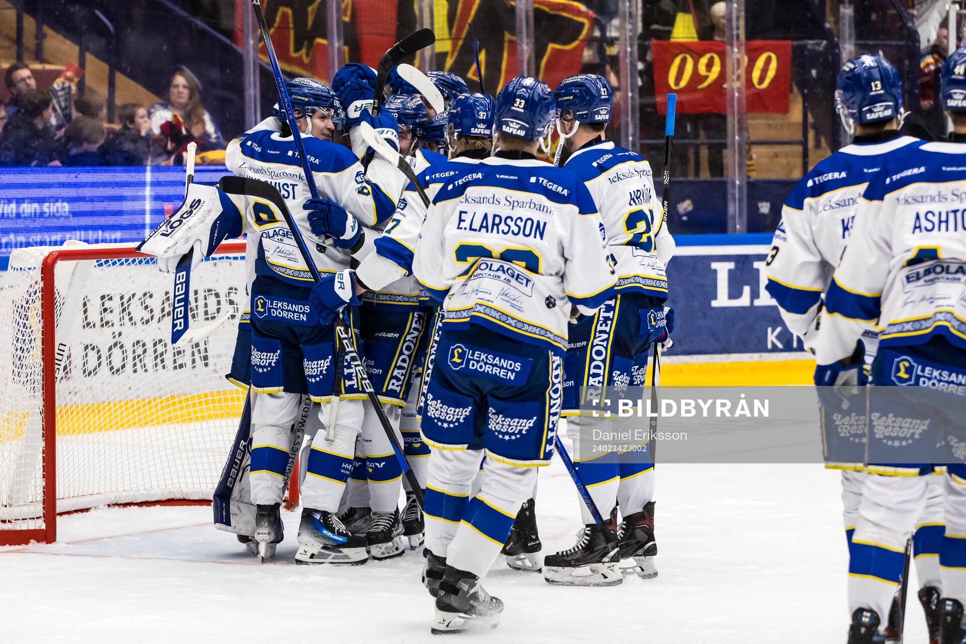 Leksands spelarna jublar