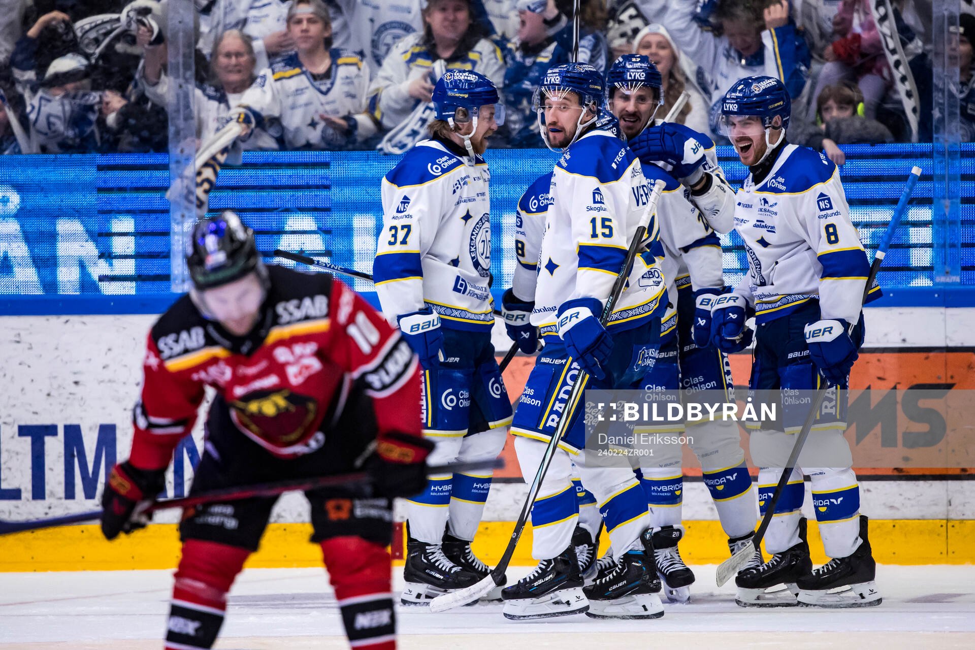 Leksands Max Veronneau jublar