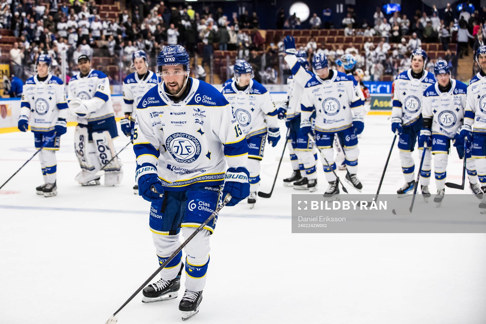 Leksands Max Veronneau jublar