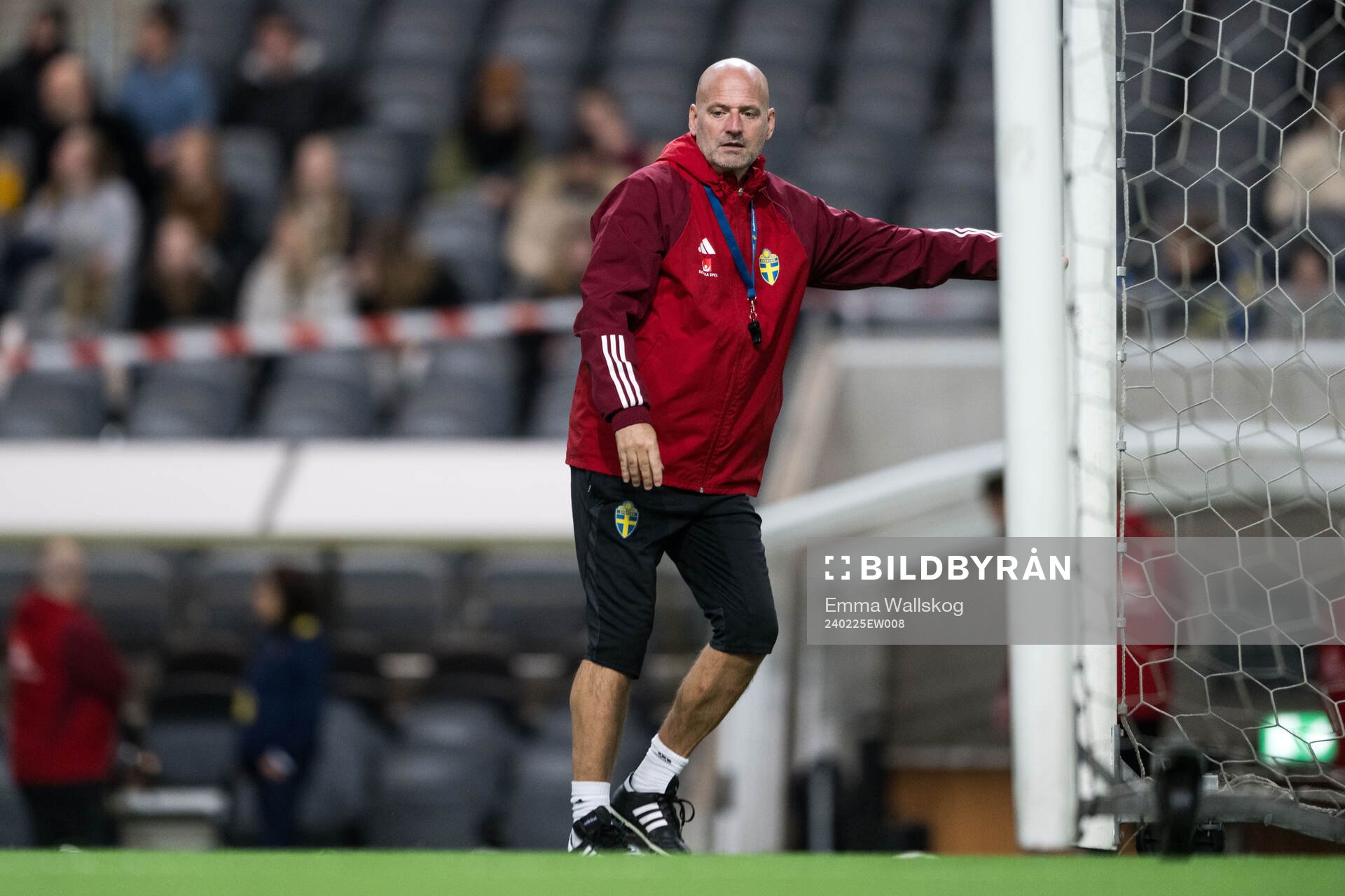 Assistant coach Magnus Wikman of Sweden of the women's