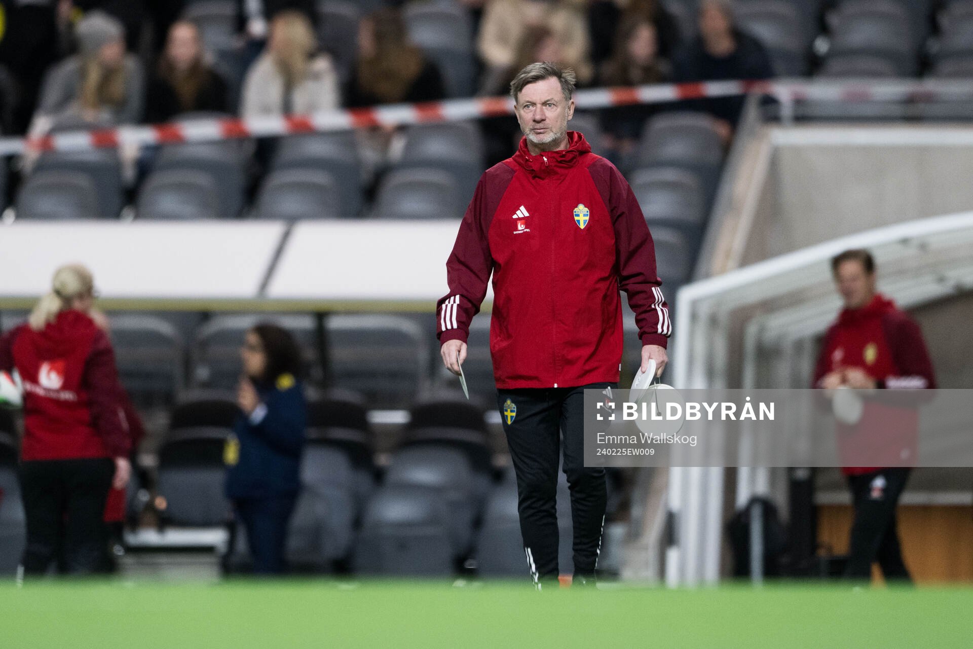 Head coach Peter Gerhardsson of Sweden of the women's
