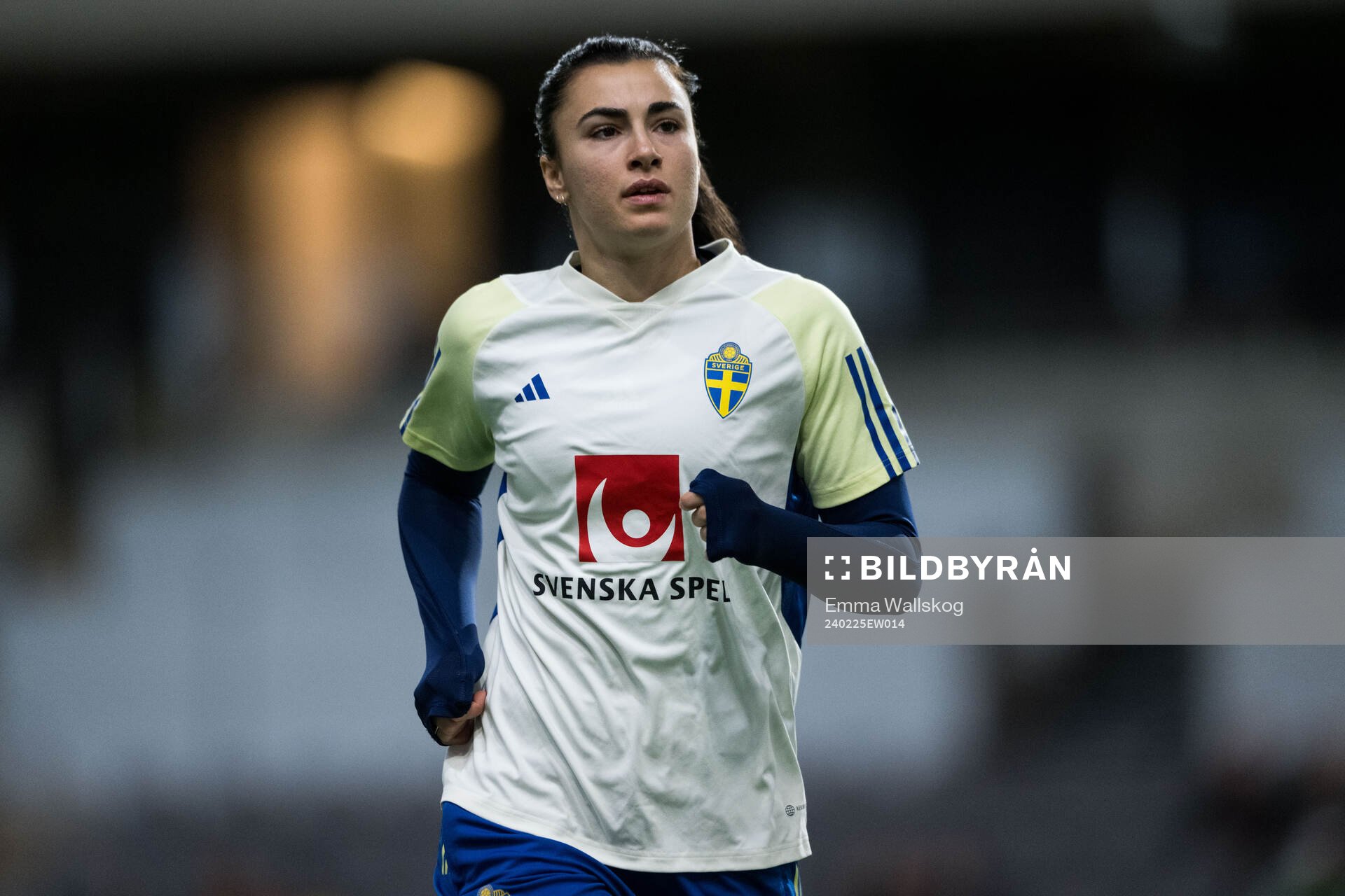 Goalkeeper Zecira Musovic of Sweden of the women's national