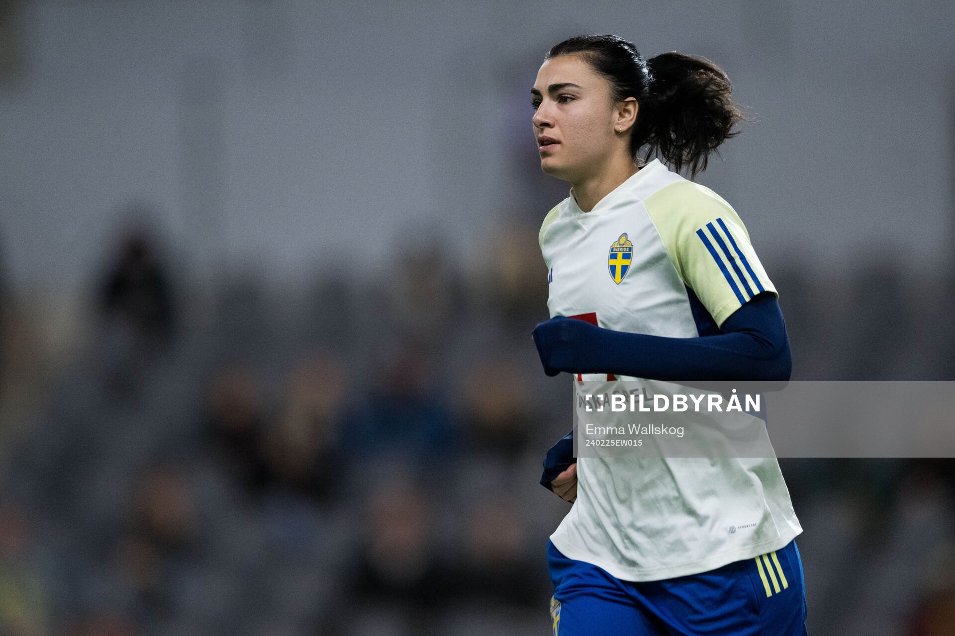 Goalkeeper Zecira Musovic of Sweden of the women's national