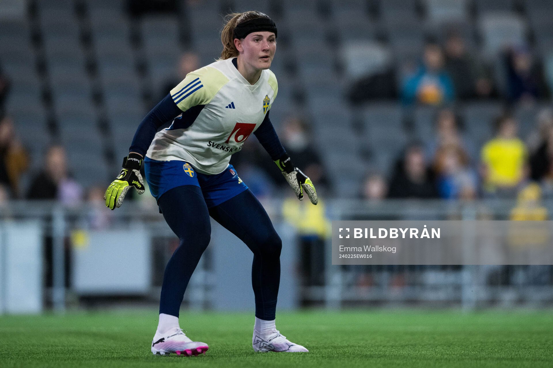 Goalkeeper Tove Enblom of Sweden of the women's national