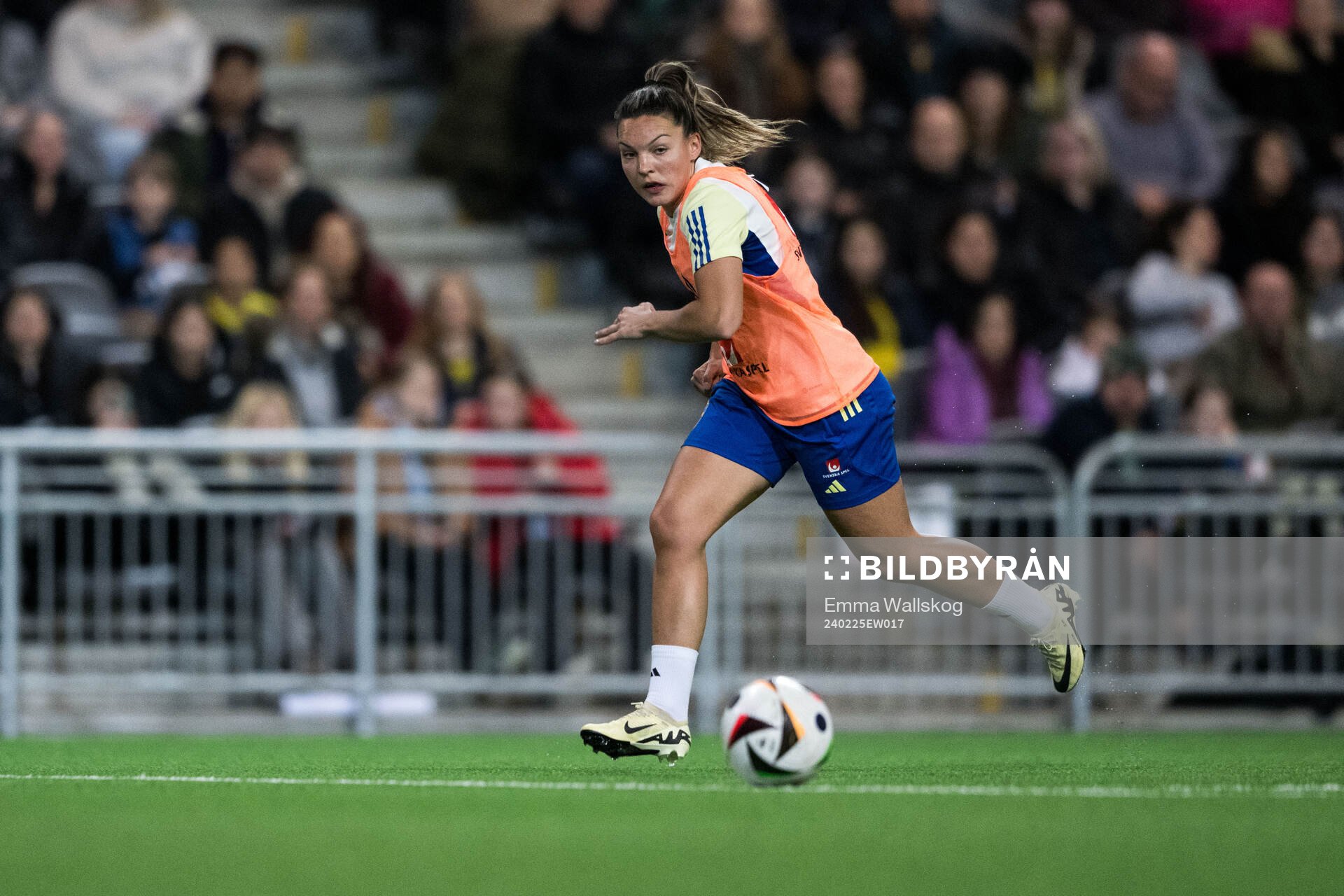 Johanna Rytting Kaneryd of Sweden of the women's national football team of Sweden at a training session on February 25, 2024 in Stockholm.