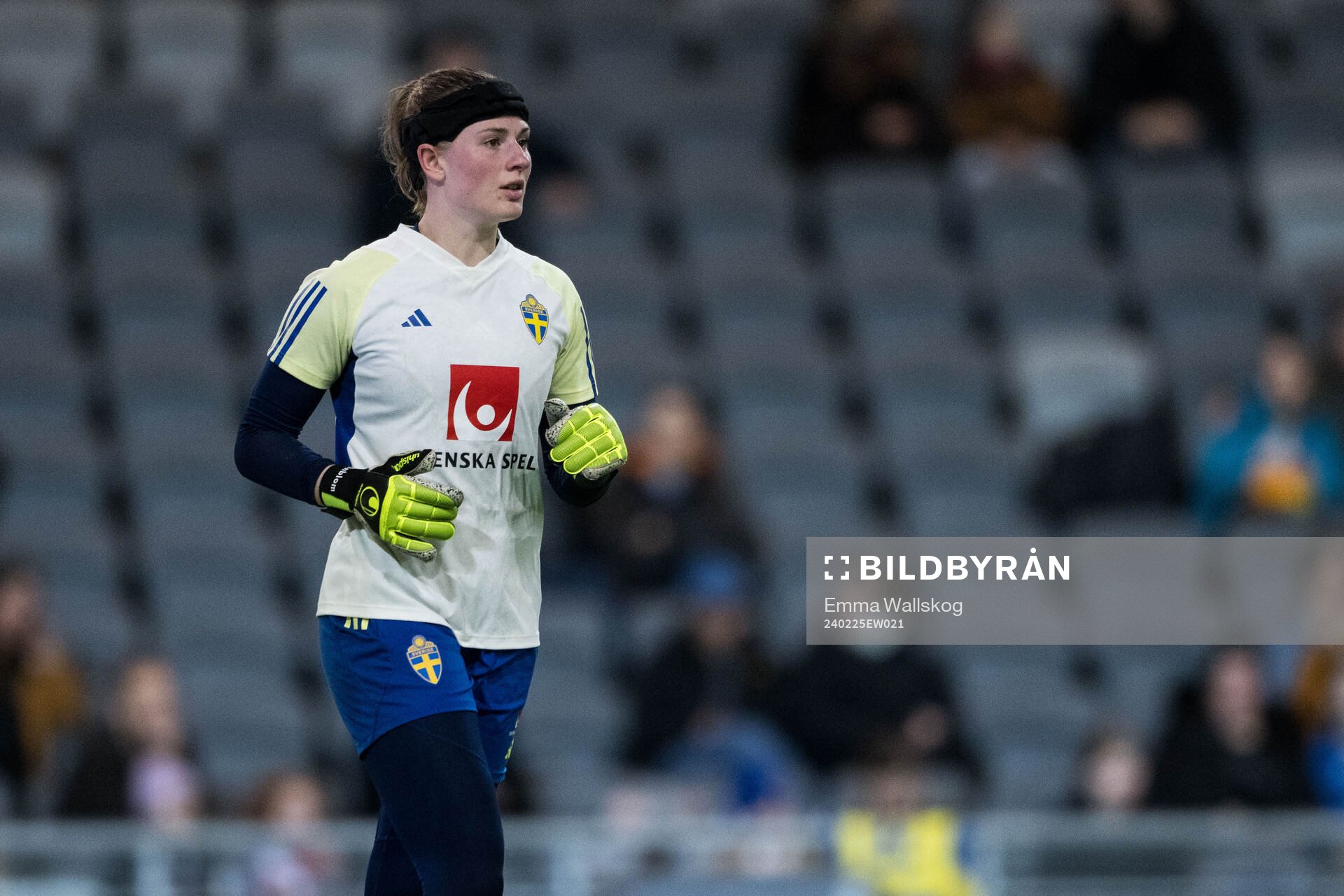 Goalkeeper Tove Enblom of Sweden of the women's national