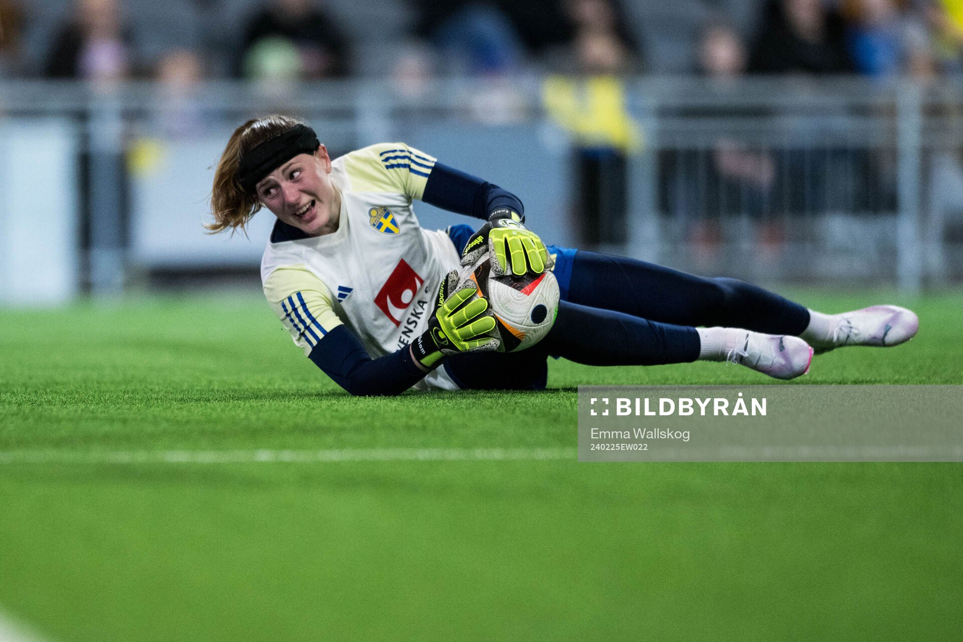 Goalkeeper Tove Enblom of Sweden of the women's national