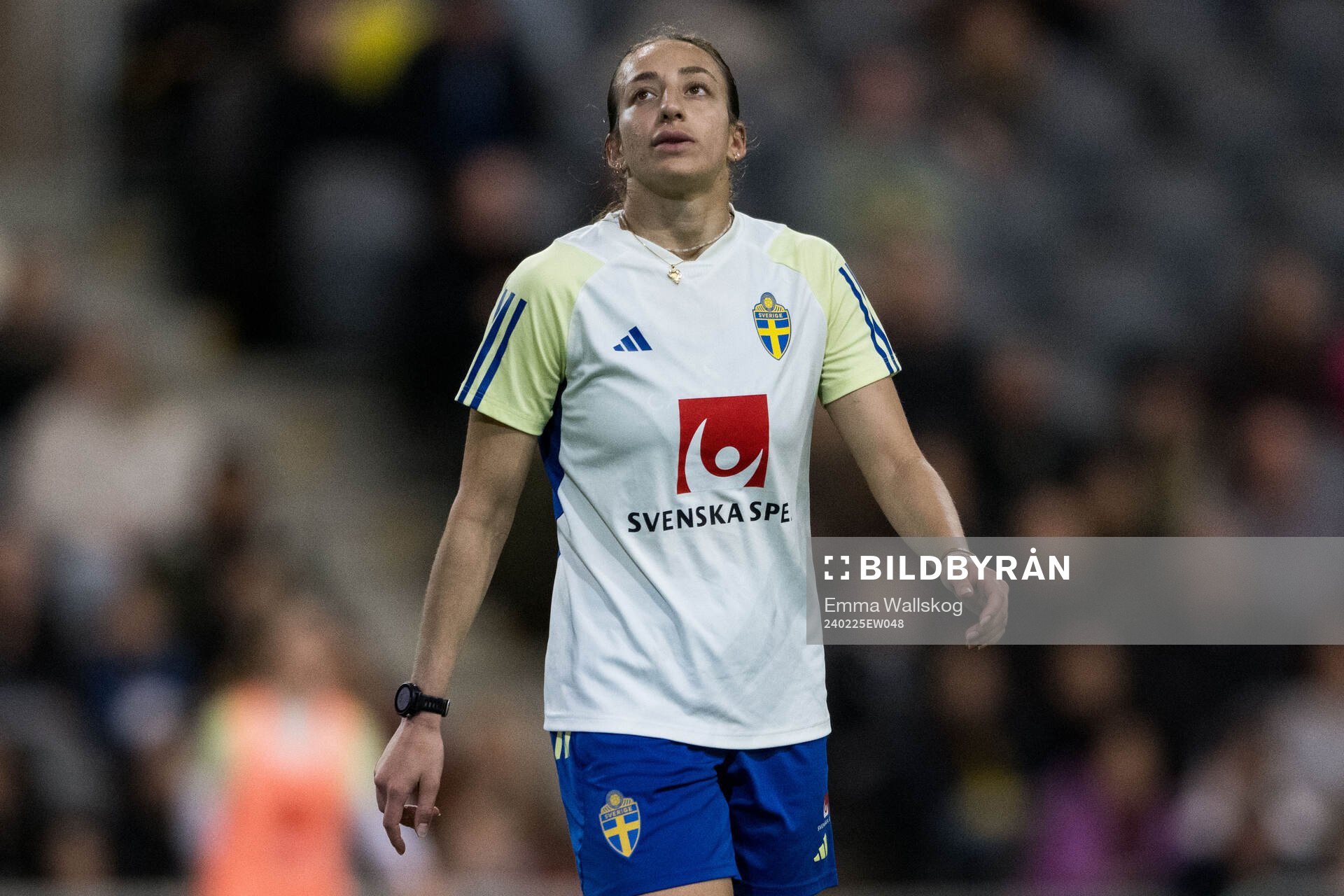 Rusul Rosa Kafaji of Sweden looks dejected of the women's