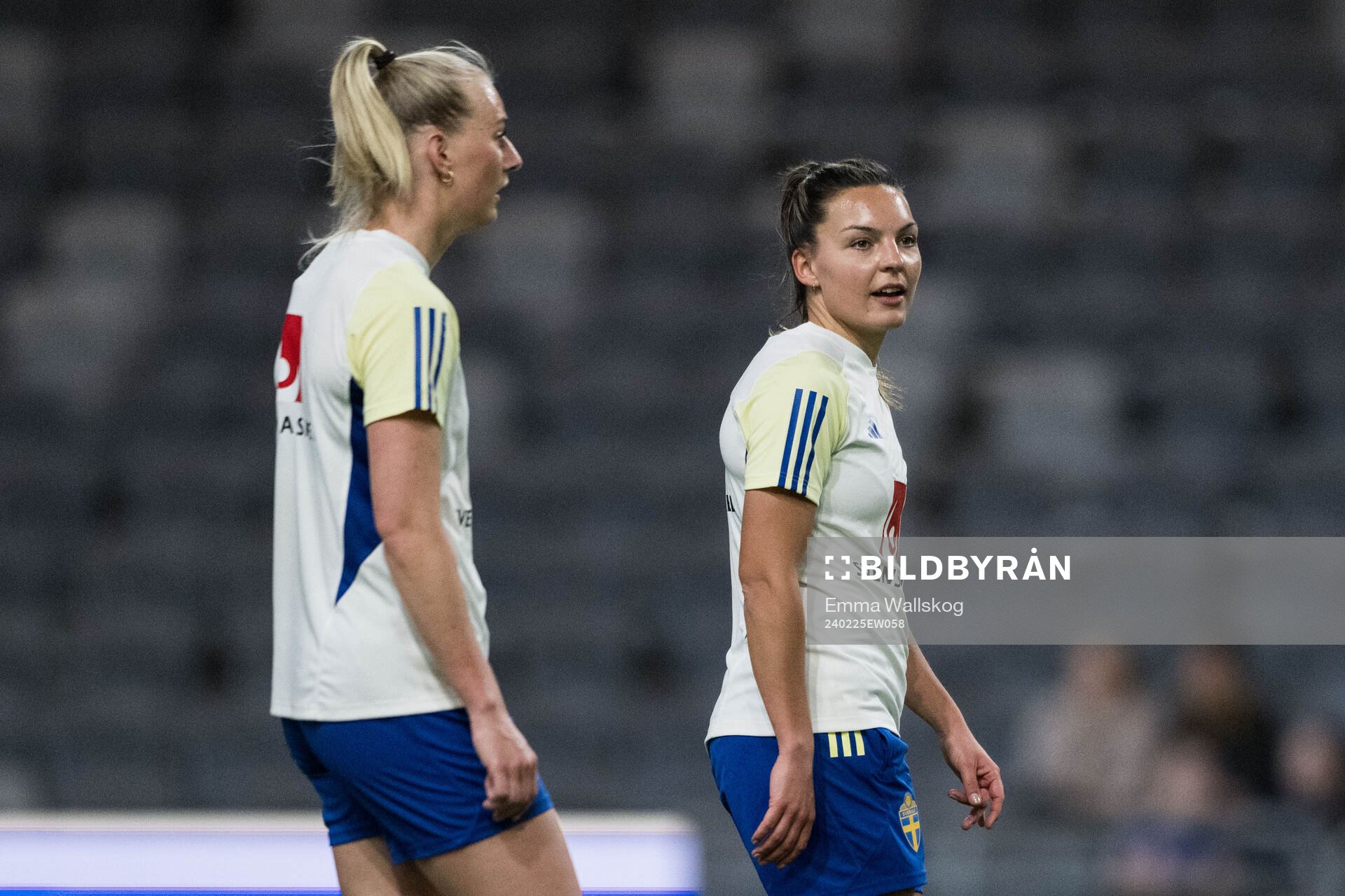 Stina Blackstenius and Johanna Rytting Kaneryd of Sweden of