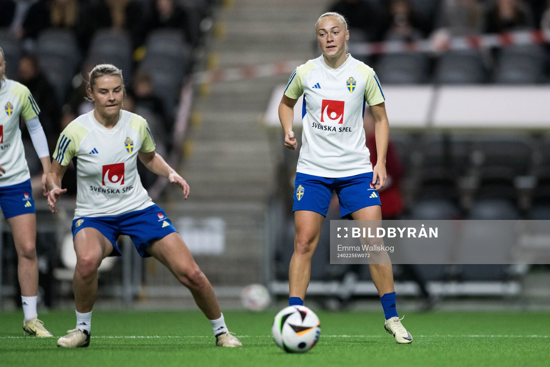 Amanda Nildén and Hanna Bennison of Sweden of the women's