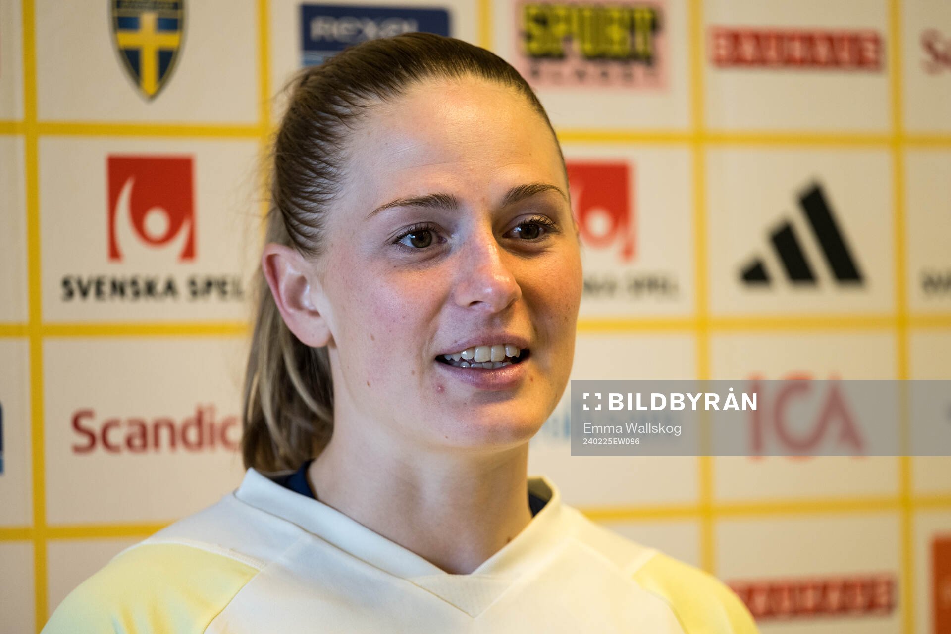 Goalkeeper Tove Enblom of the women's national football