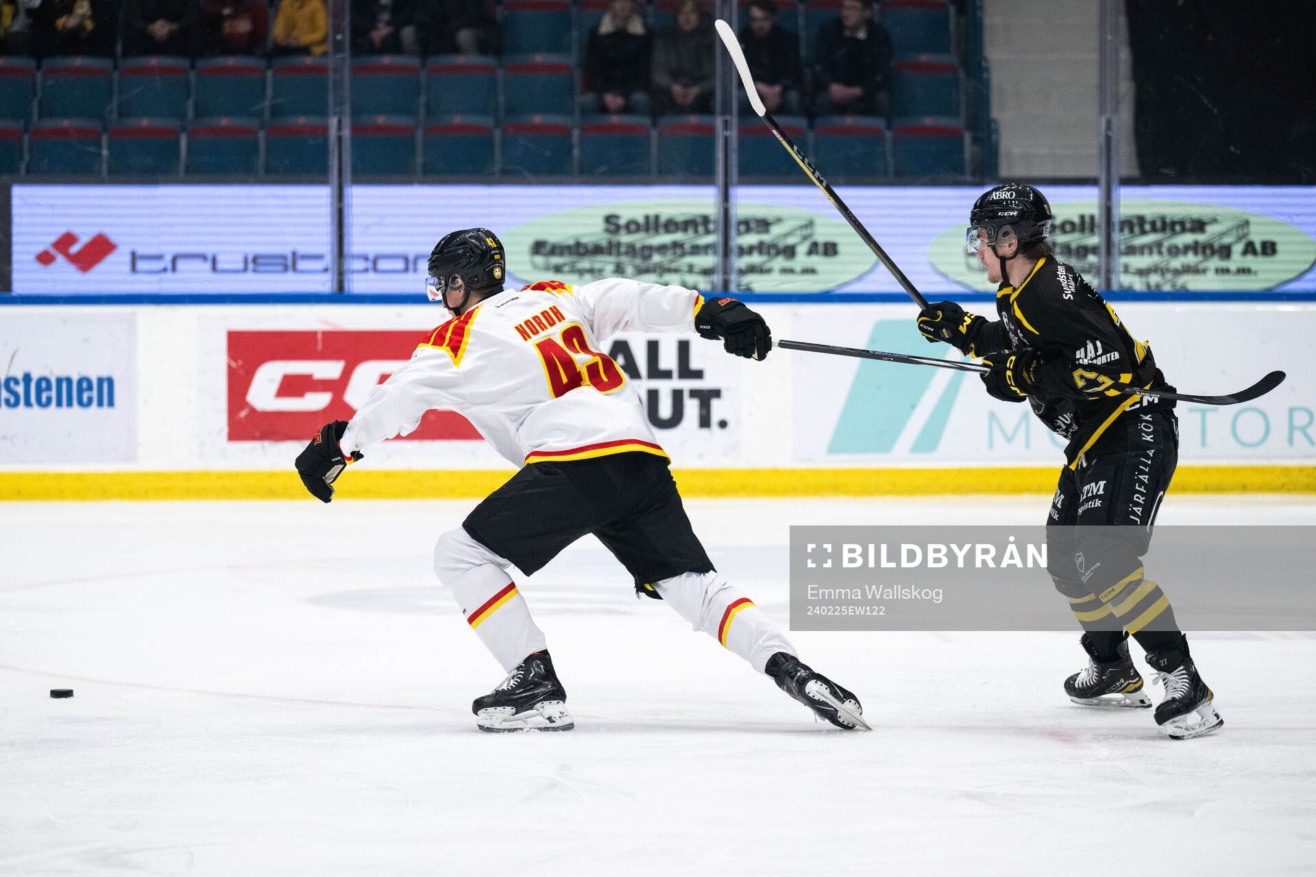 Brynäs Noel Nordh och AIKs Christoffer Björk