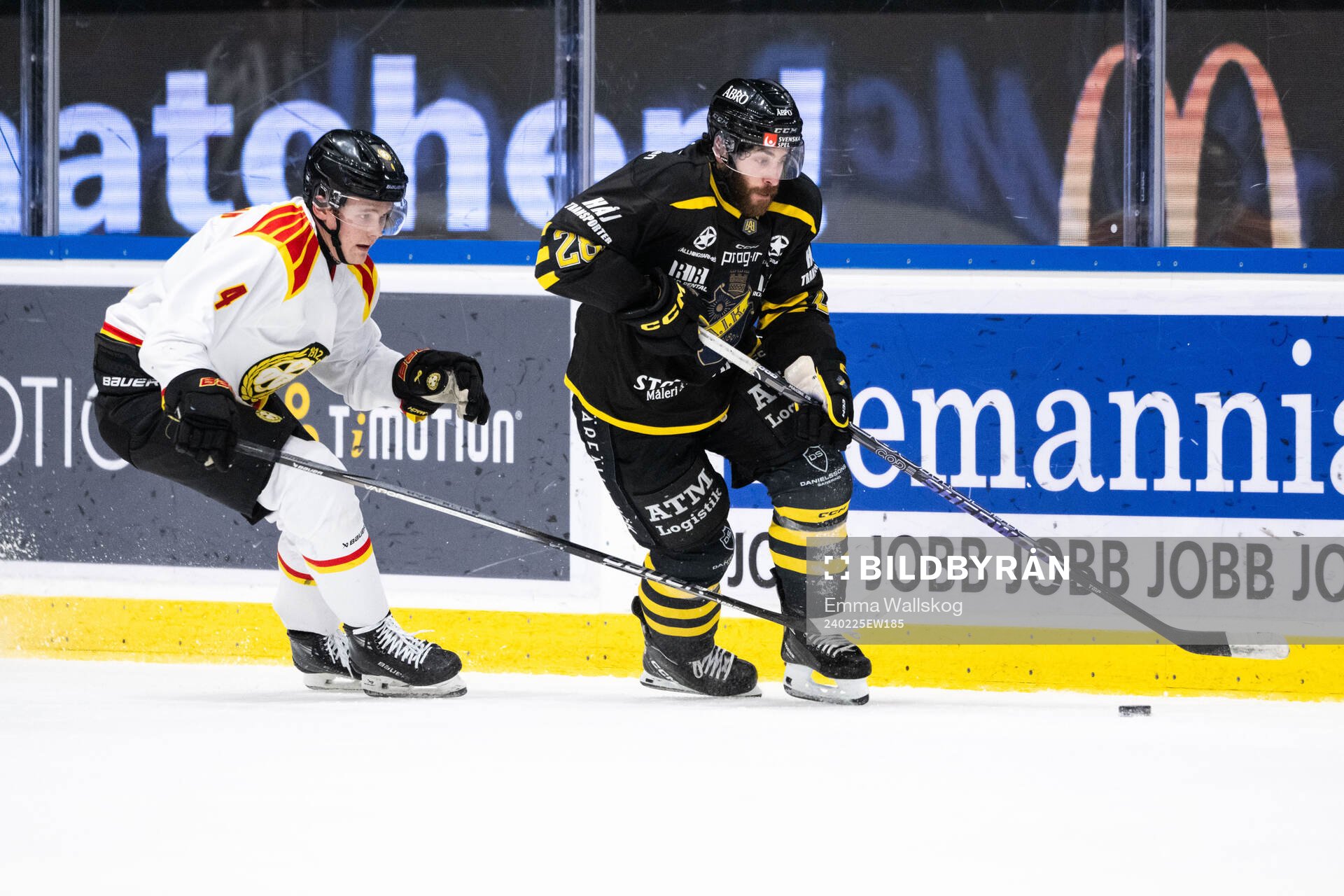 Brynäs Theo Lindstein och AIKs Mathew Maione