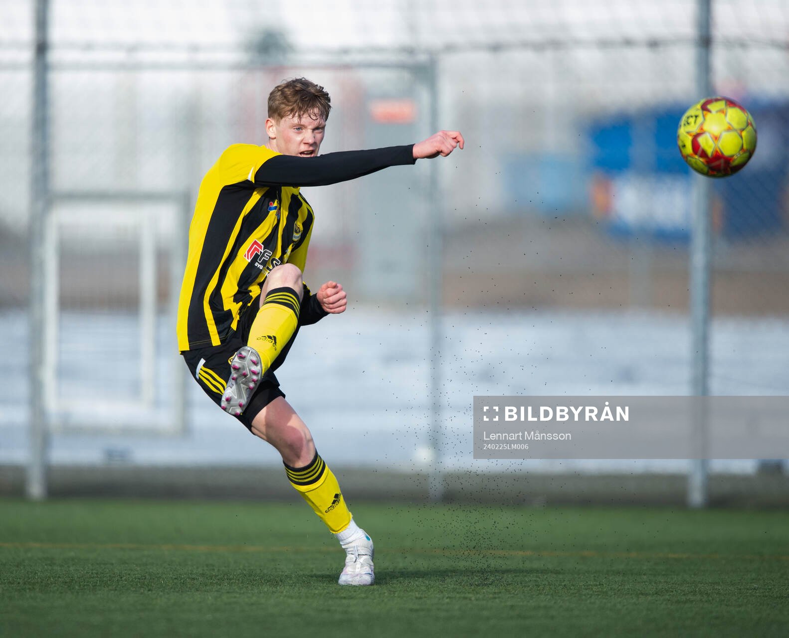 IFK Hässleholms Fabian Arvidsson i träningsmatchen mellan