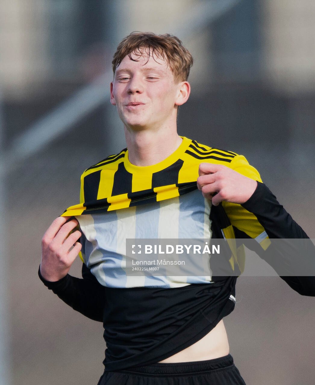 IFK Hässleholms Fabian Arvidsson jublar över