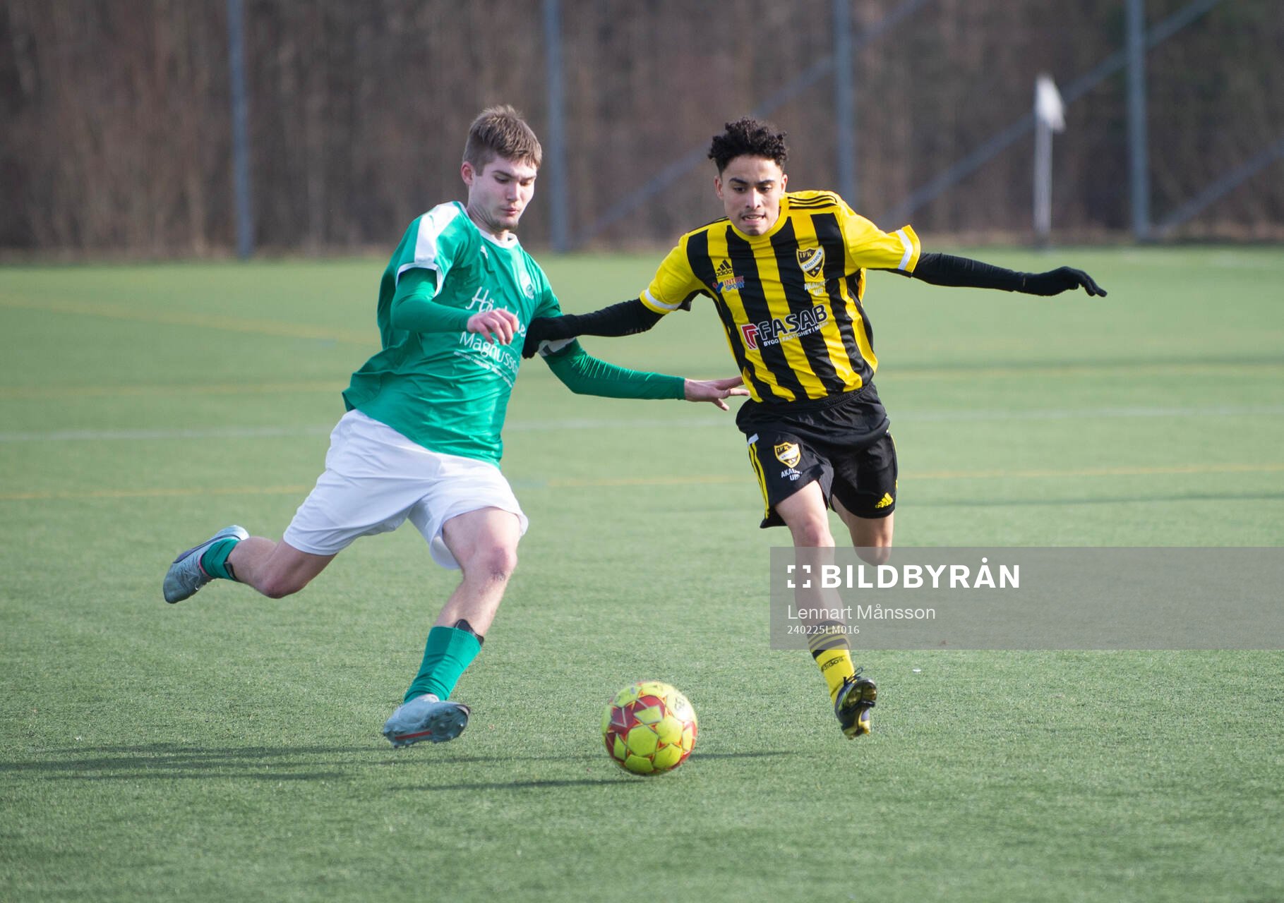IFK Hässleholms Zidana Sala i träningsmatchen mellan IFK Hässleholm och Hässleholms IF U19 i Hässleholm 25 februari 2024.