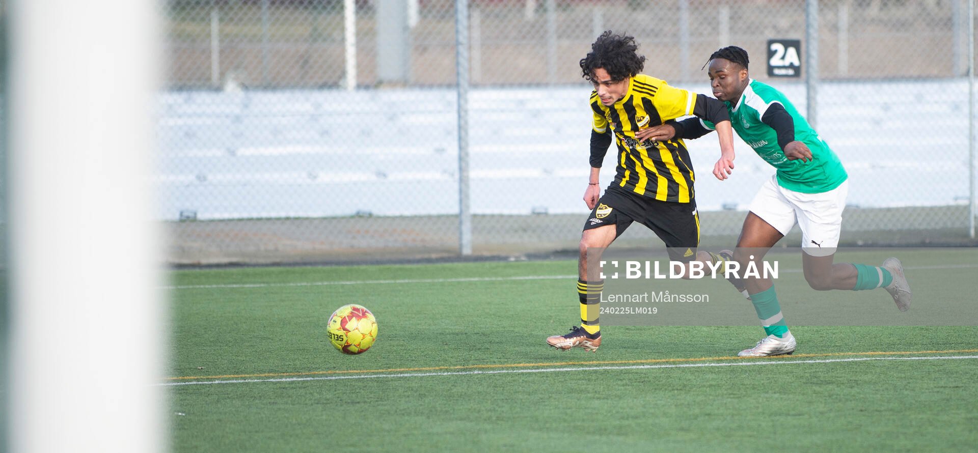 IFK Hässleholms Yousef Alshahoud i träningsmatchen mellan
