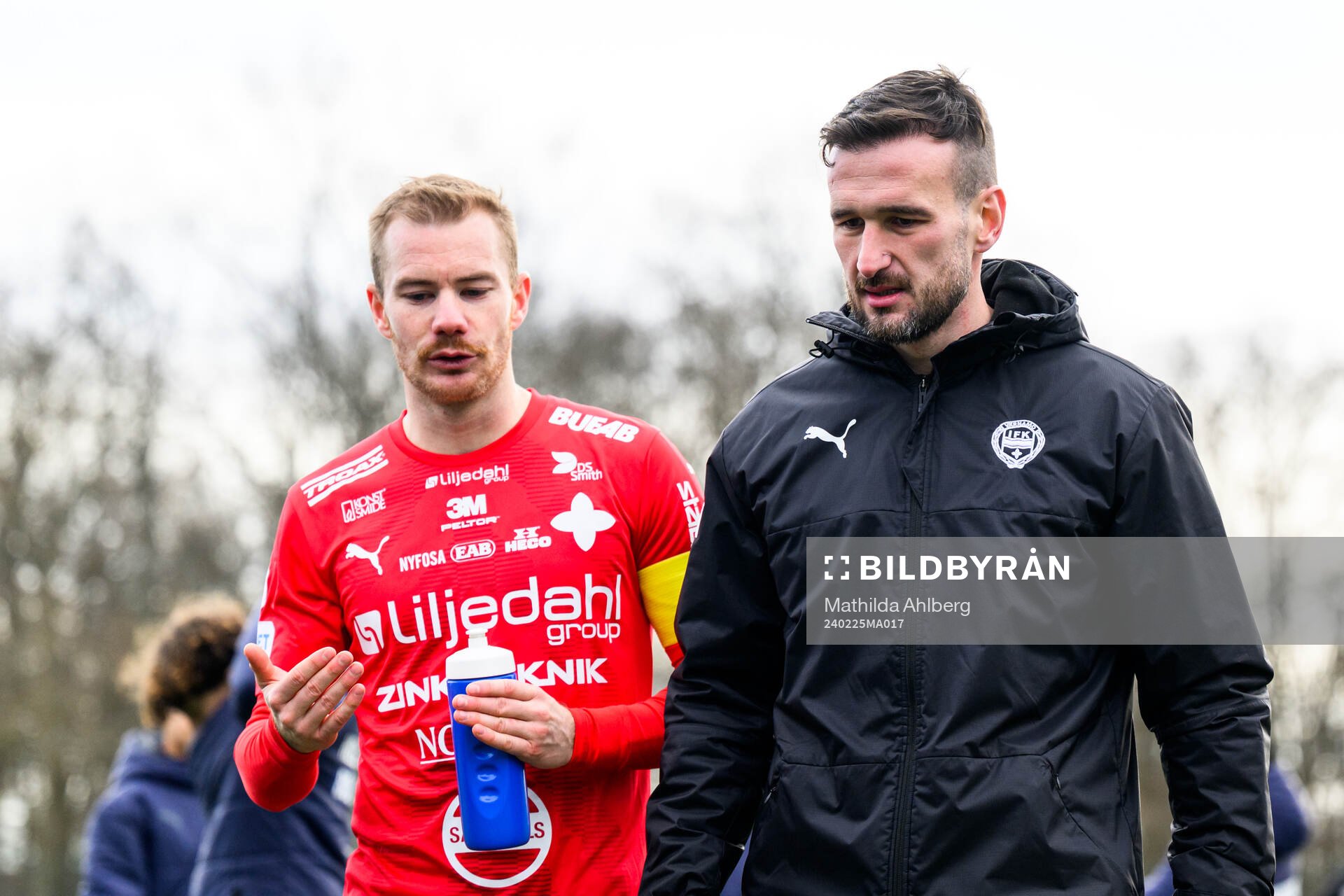 Värnamos Freddy Winsth och tränare Anes Mravac