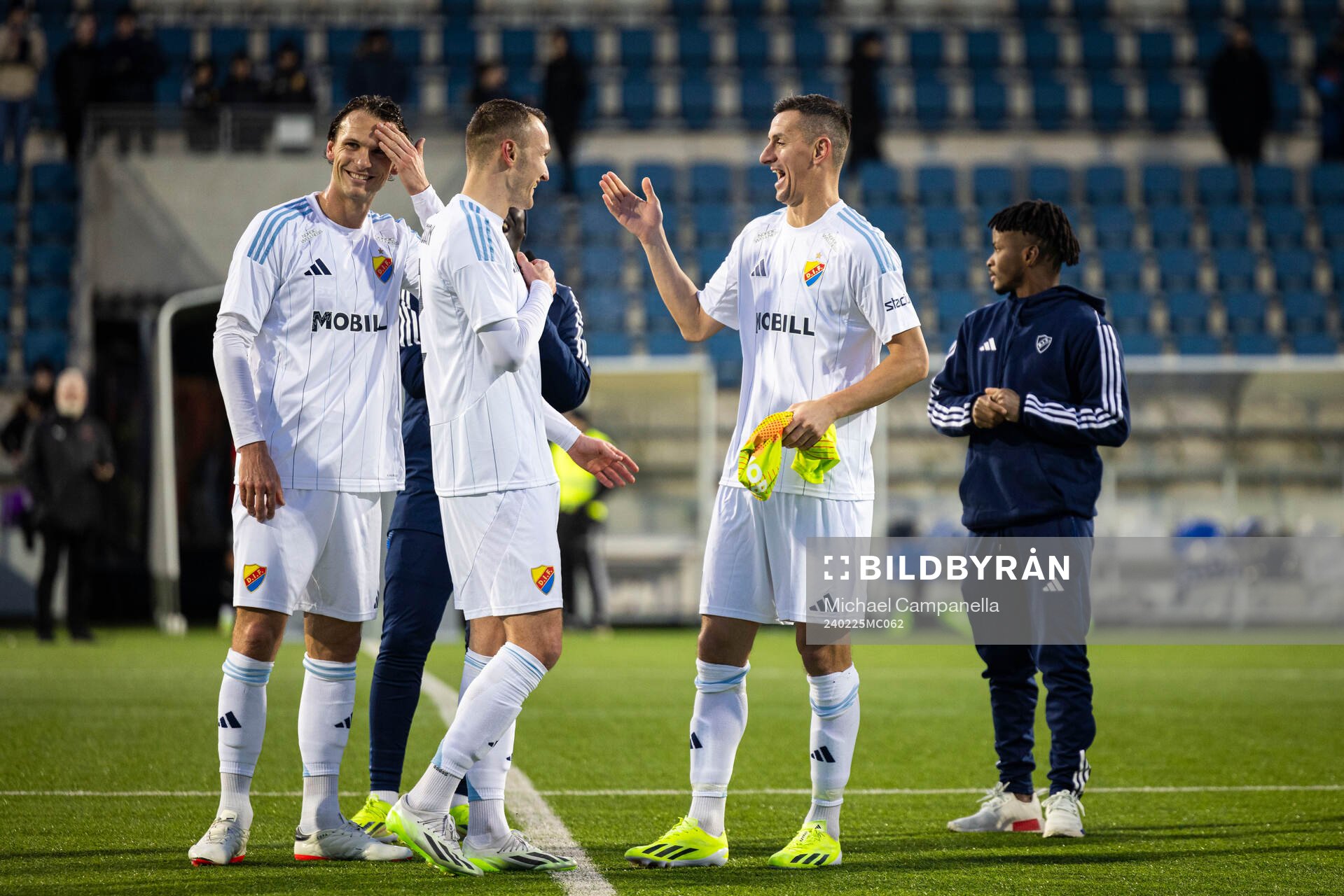 Djurgårdens Piotr Johansson, Albin Ekdal , och Haris