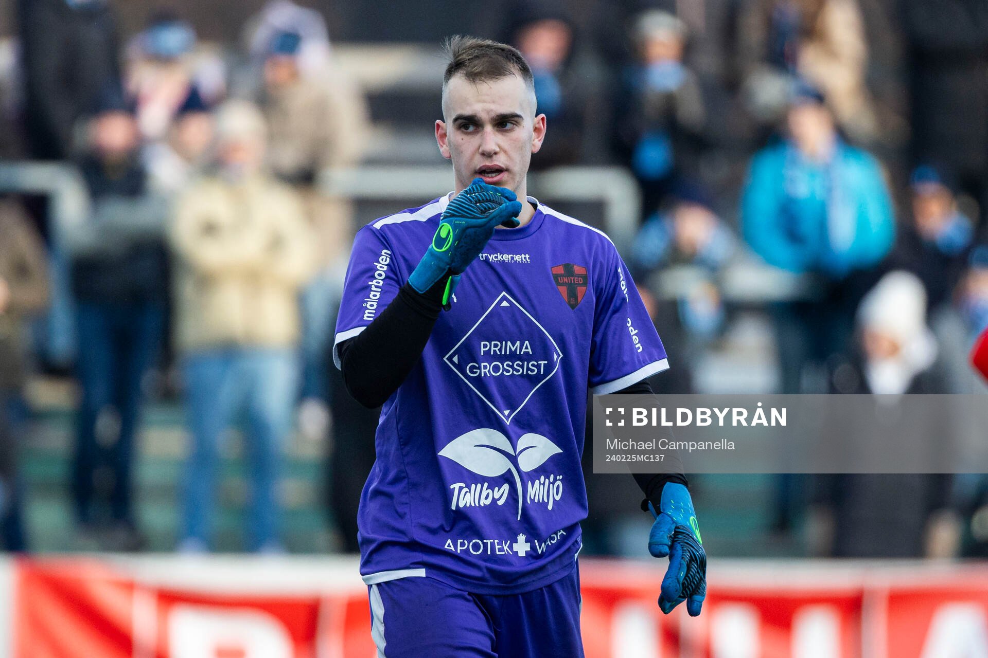 Nordic Uniteds målvakt Angelo Melkemichel