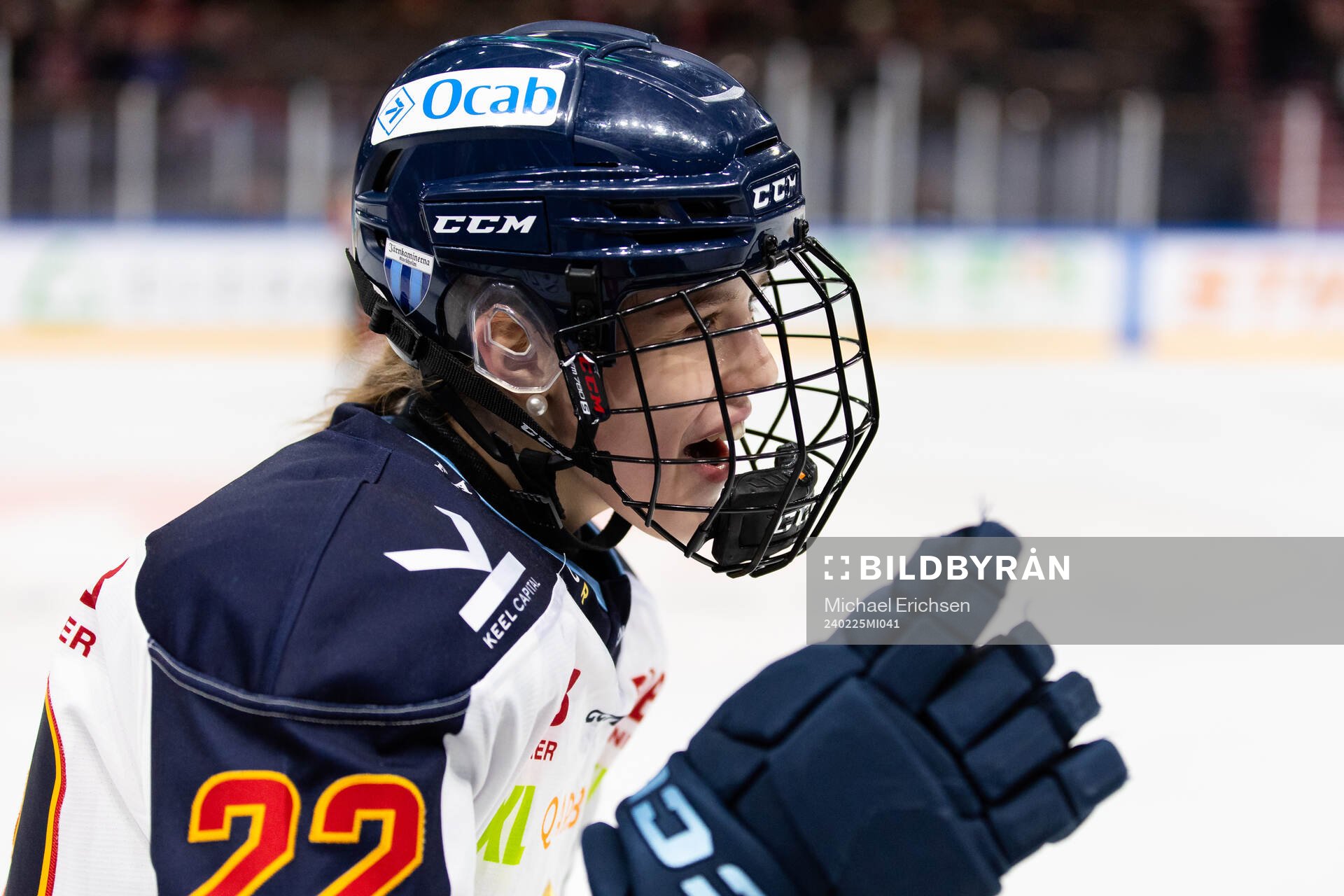 Djurgårdens Tereza Plosova jublar