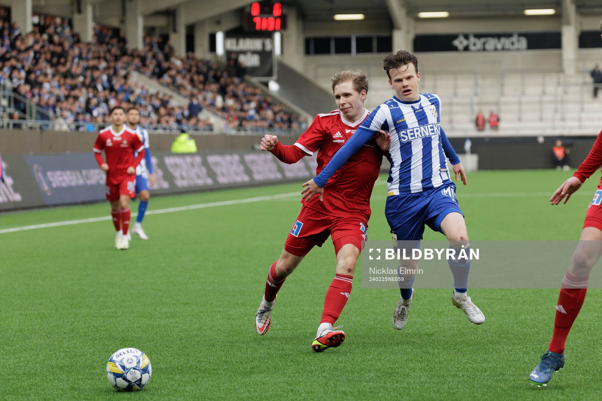 Skövde AIKs Samuel Sörman och IFK Göteborgs Kolbeinn