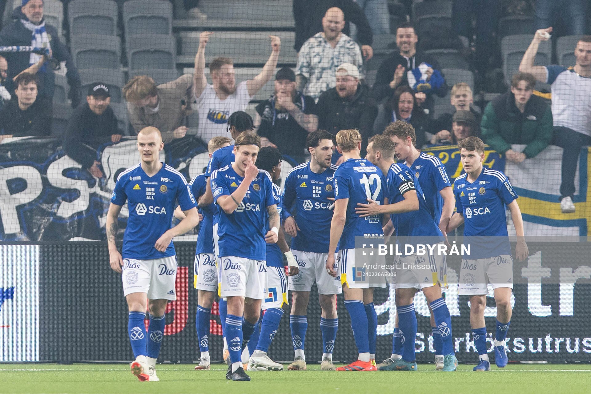 GIF Sundsvalls spelare jublaer