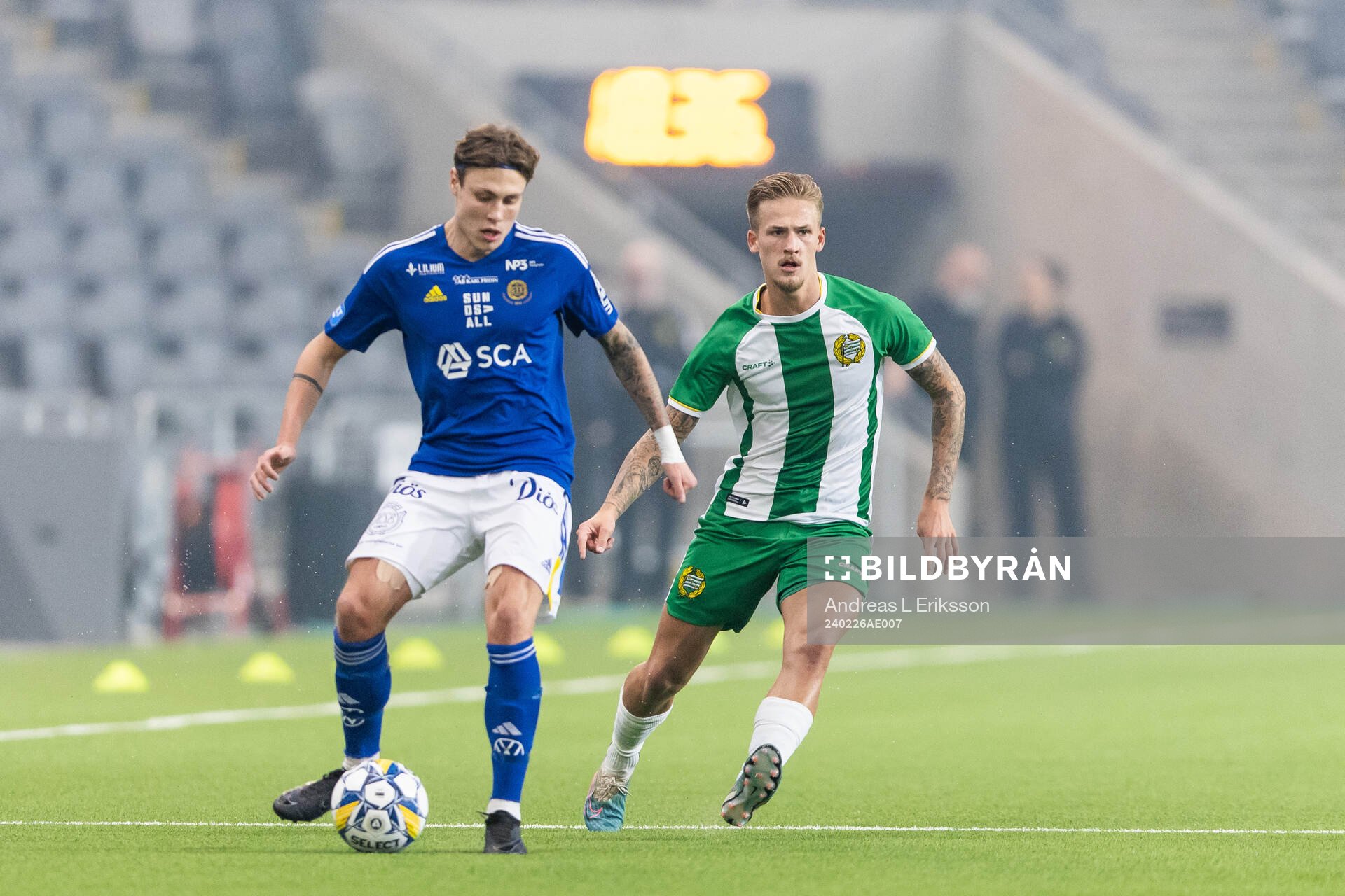 GIF Sundsvalls Jesper Carström och Hammarbys Jusef Erabi