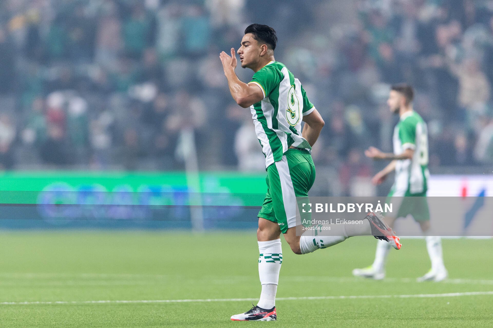 Hammarbys Jusef Erabi jublar