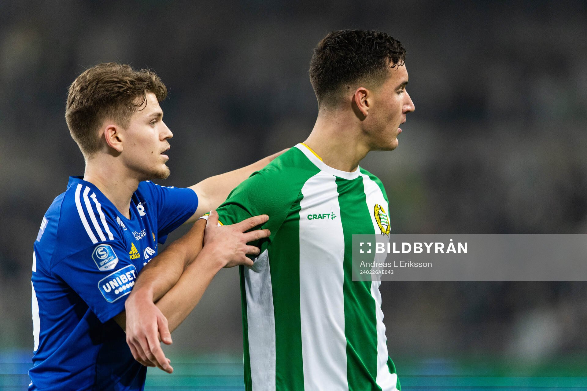 GIF Sundsvalls Edvard Carrick och Hammarbys Deniz Gul