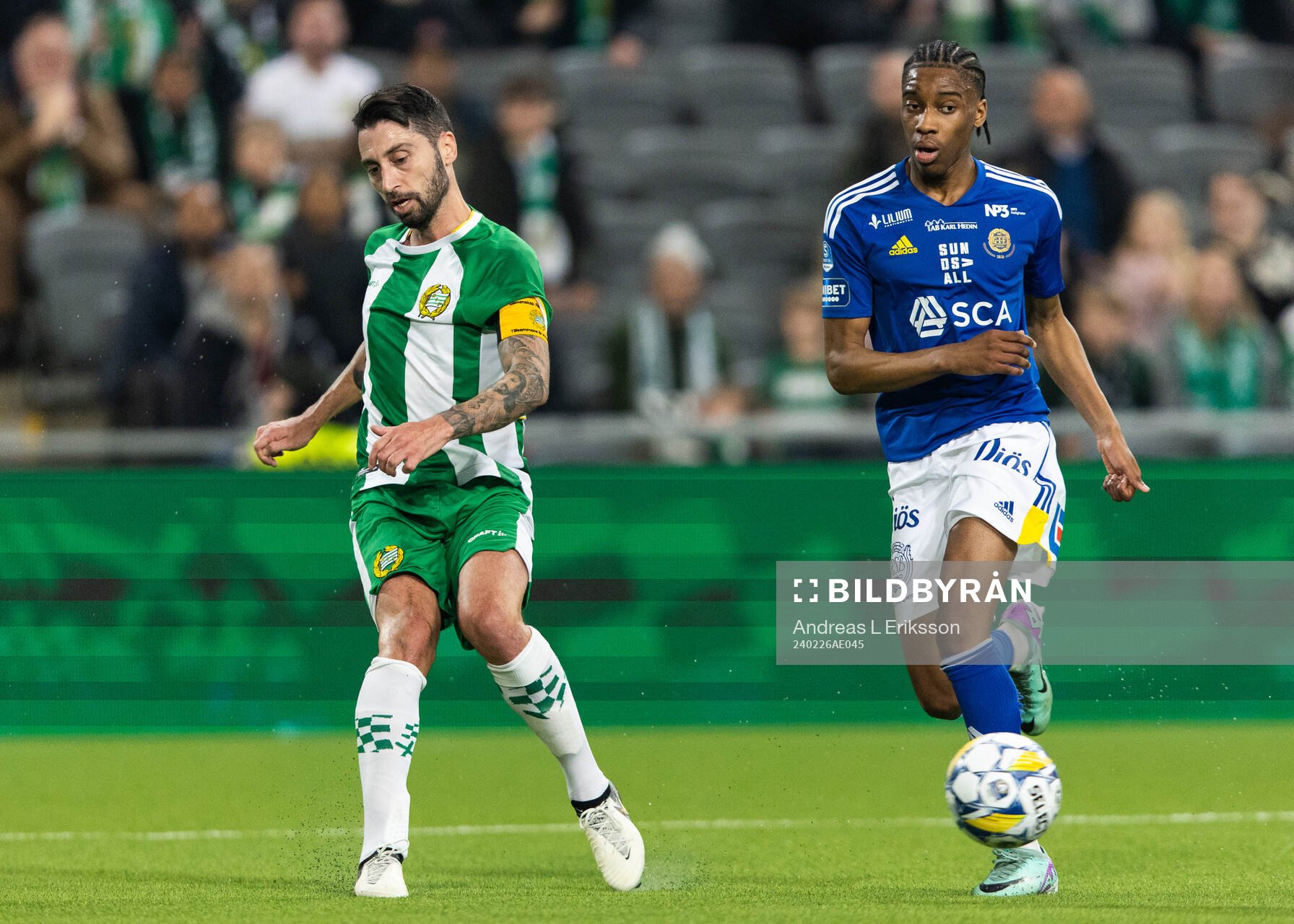 Hammarbys Nahir Besara och GIF Sundsvalls Ahmed Gibrill