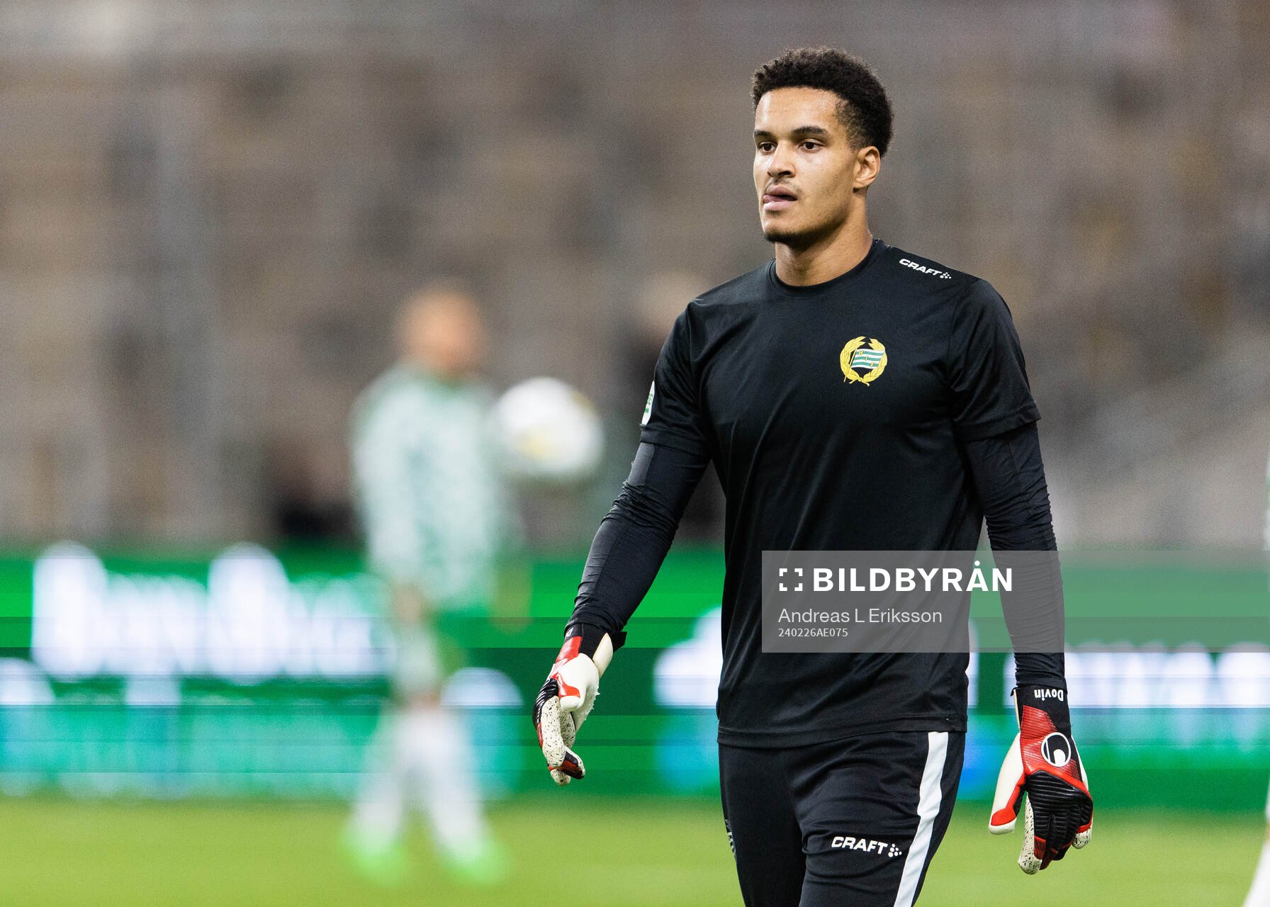 Hammarbys målvakt Oliver Dovin