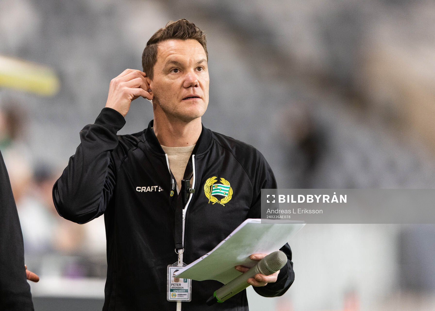 Hammarbys speaker Peter Aronsson