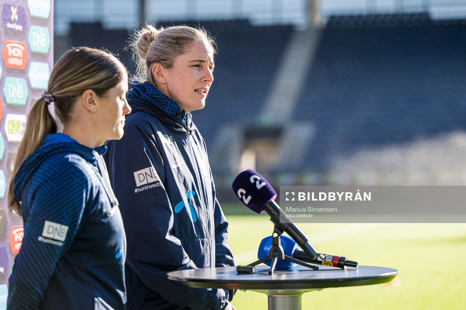Head coach Gemma Grainger of the Norwegian women's national
