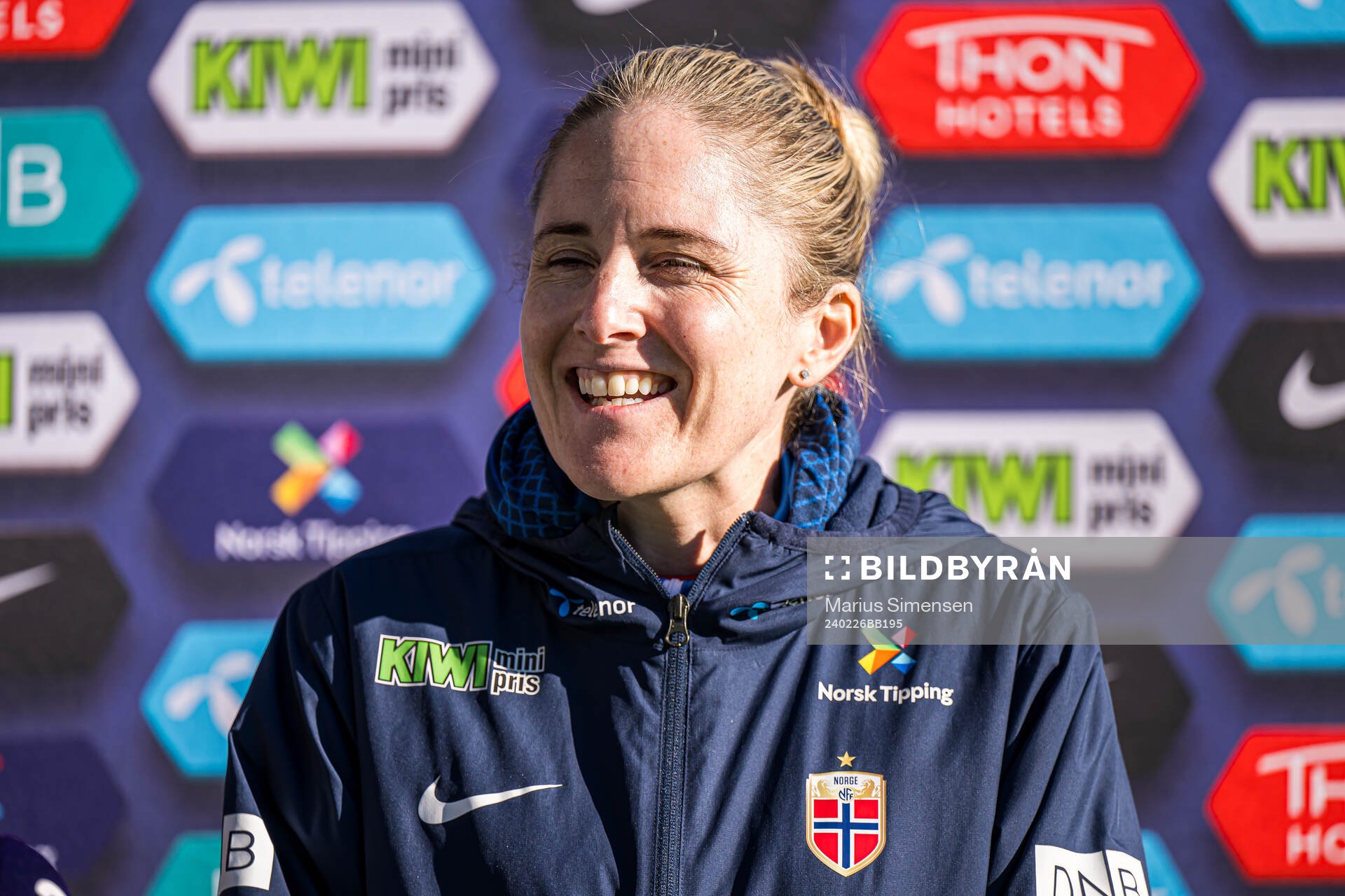 Head coach Gemma Grainger of the Norwegian women's national