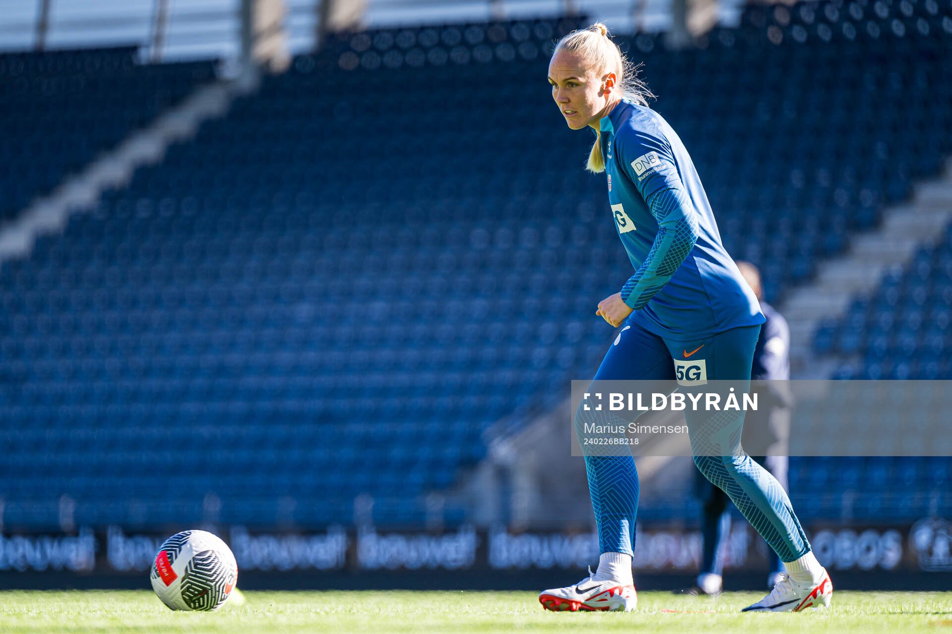 Maria Thorisdottir of the Norwegian women's national