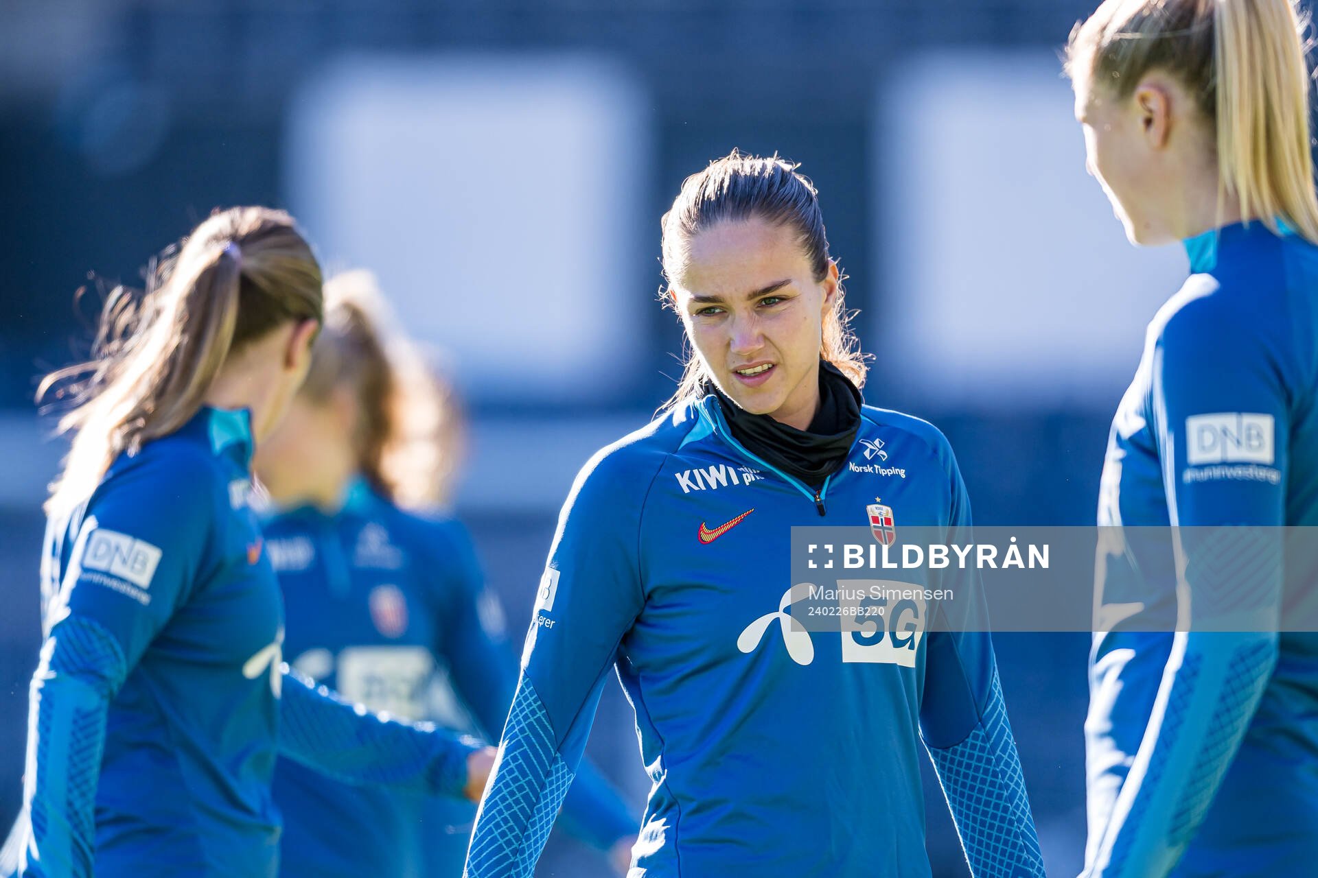 Guro Reiten of the Norwegian women's national football team