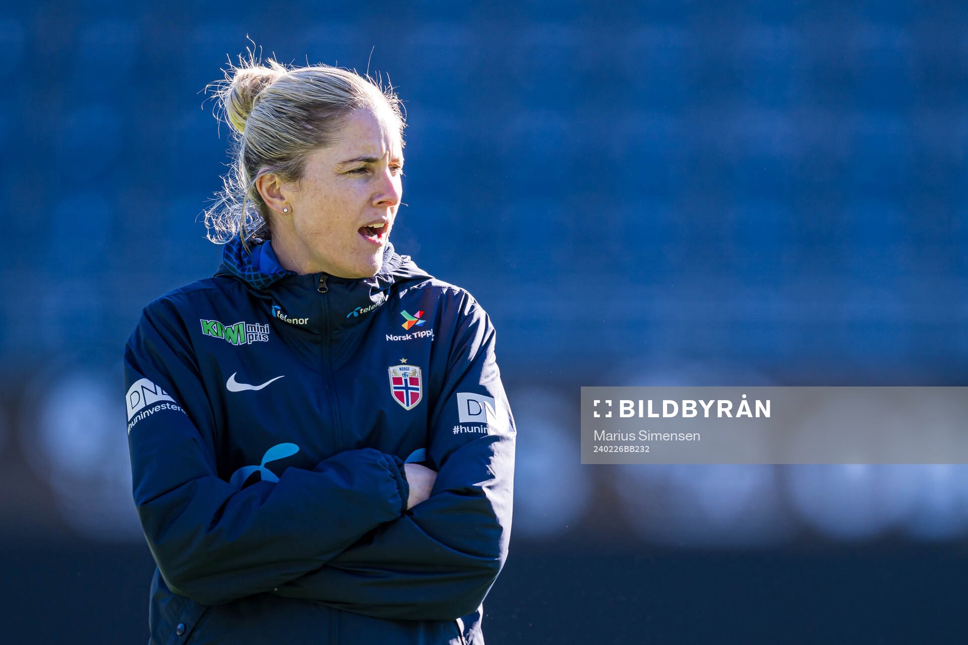Head coach Gemma Grainger of the Norwegian women's national