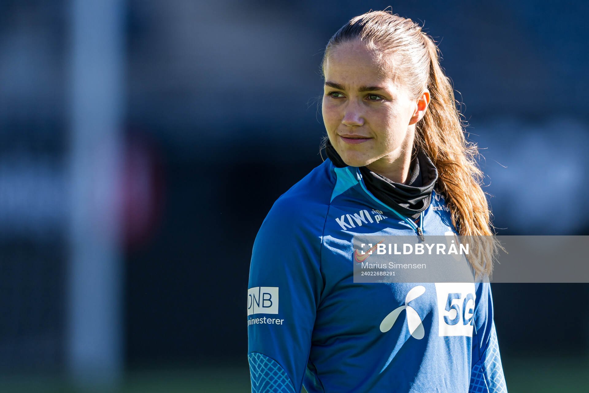 Guro Reiten of the Norwegian women's national football team