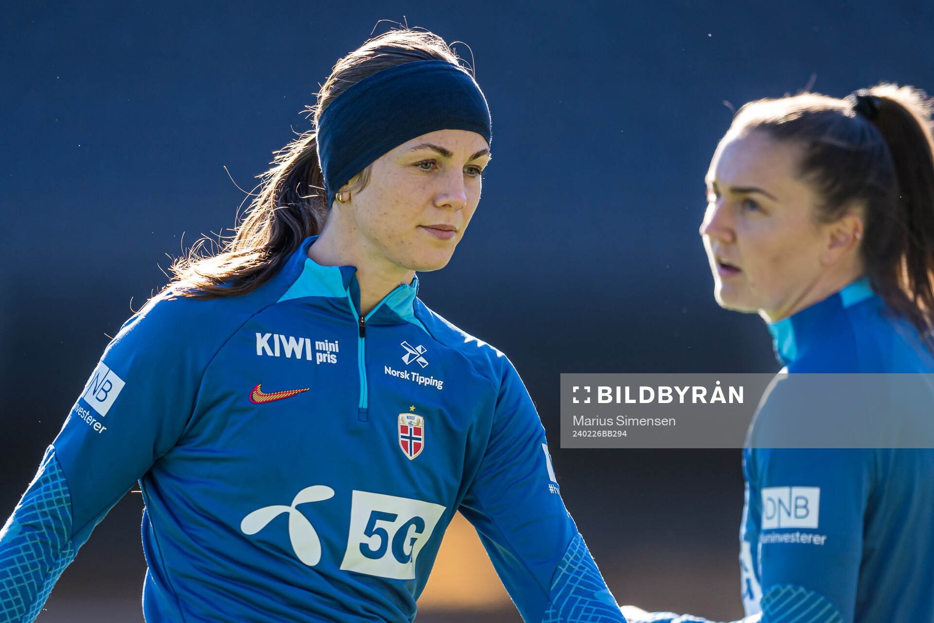 Tuva Hansen of the Norwegian women's national football team