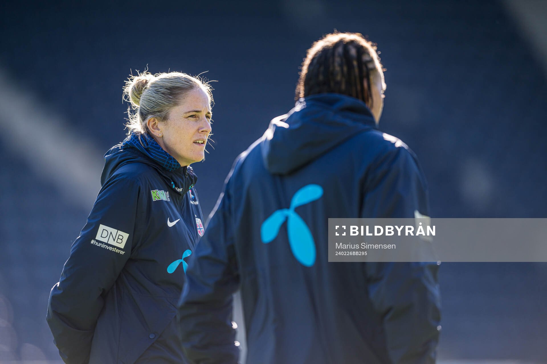 Head coach Gemma Grainger of the Norwegian women's national
