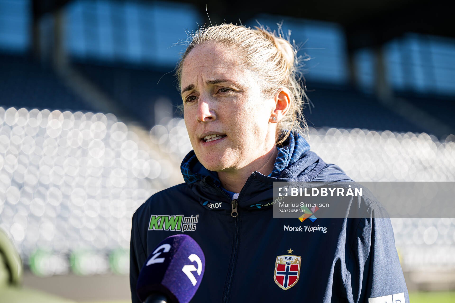 Head coach Gemma Grainger of the Norwegian women's national
