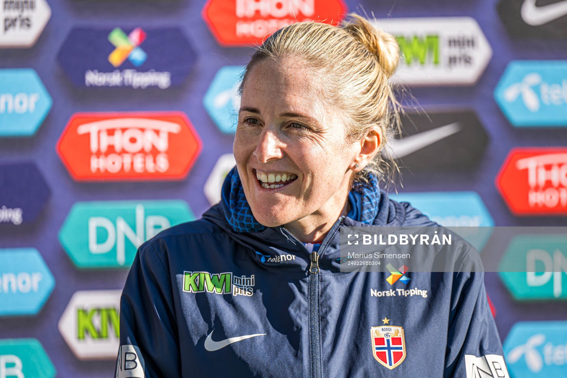 Head coach Gemma Grainger of the Norwegian women's national