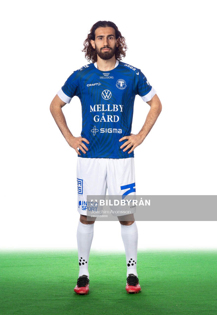 Trelleborgs Hady Karim 1 poserar för ett porträtt den 26 februari 2024 i Trelleborg.
