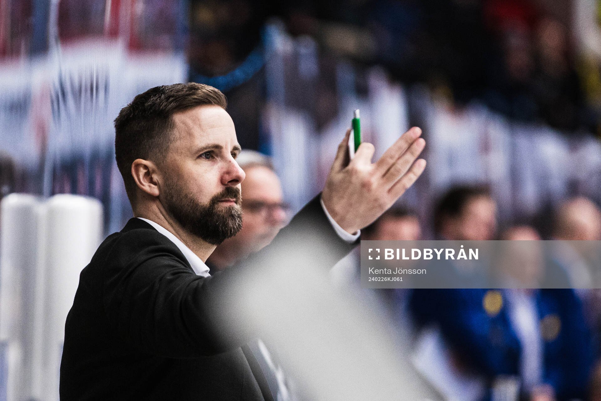 Björklövens tränare Viktor Stråhle